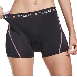 NWT Baleaf Cycling 3D Padded Compression Bike Shorts in‎ Black Women's Size XL